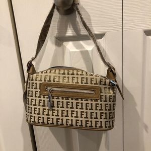 Fabric Taupe Handbag